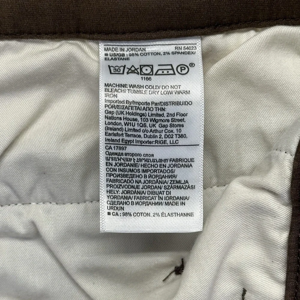 Banana Republic Traveler Pants Men's 32x30 Brown 5-Pocket Slim Fit Cotton Blend - Picture 7 of 9